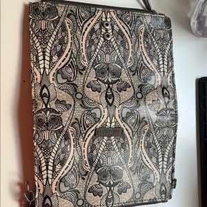 Desigual Black and Cream Artistic Crossbody Bag